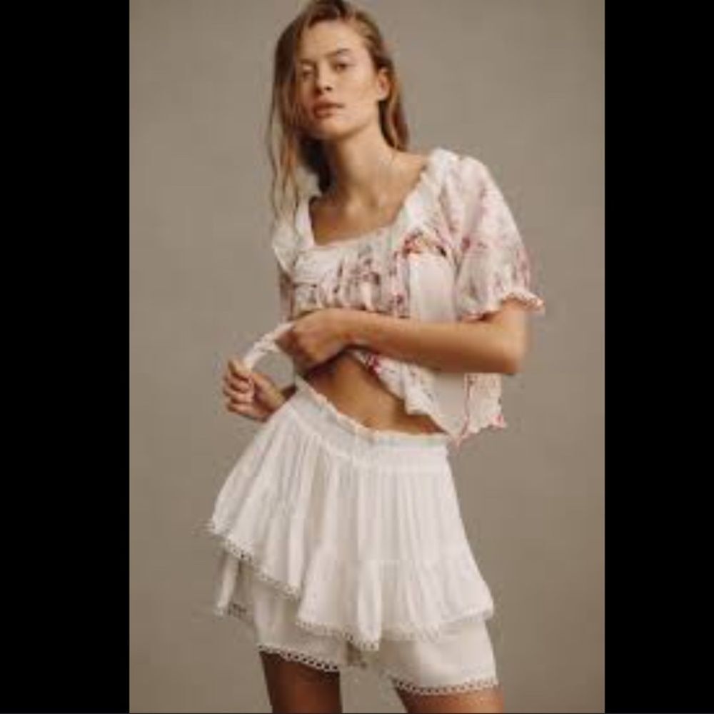 Anthropologie Bishop + Young Summer Fling Skort See all Bishop + Young